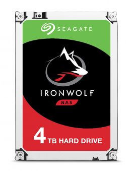 SEAGATE NAS HDD 4TB IronWolf 5900rpm 6Gb/s SATA 64MB cache 3.5inch 24x7 for NAS and RAID rackmount systemes BLK