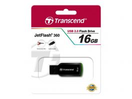 TRANSCEND JetFlash 360 16GB  USB2.0 USB stick Groen Capless en lichtgewicht design