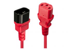 LINDY 2m IEC Extension Lead Red