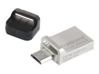 TRANSCEND JetFlash 880S 32GB USB3.0 USB stick Zilver Micro USB en Full-size USB Port