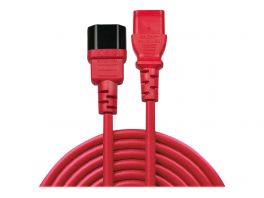 LINDY 1m IEC Extension Lead Red