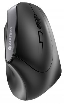 CHERRY MW 4500 Wireless Ergonomic Mouse - USB - Zwart